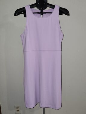 NWOT Eddie Bauer Aster Empire Waist Dress In Lilac. Size Medium.